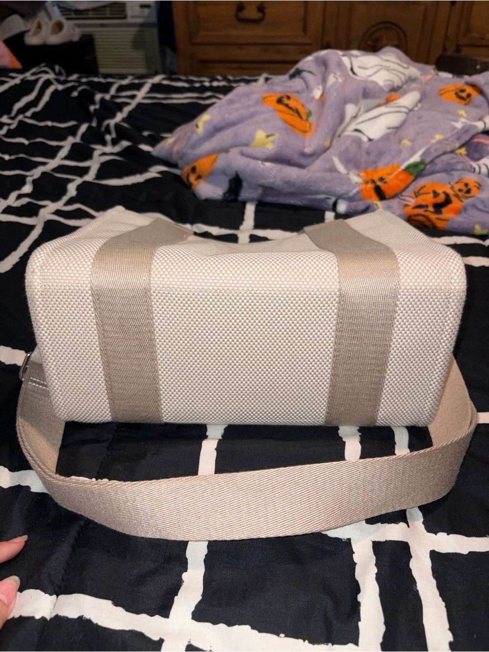 lululemon athletica mini Beige Canvas Crossbody Tote - Neutral Beige - Picture 5 of 10